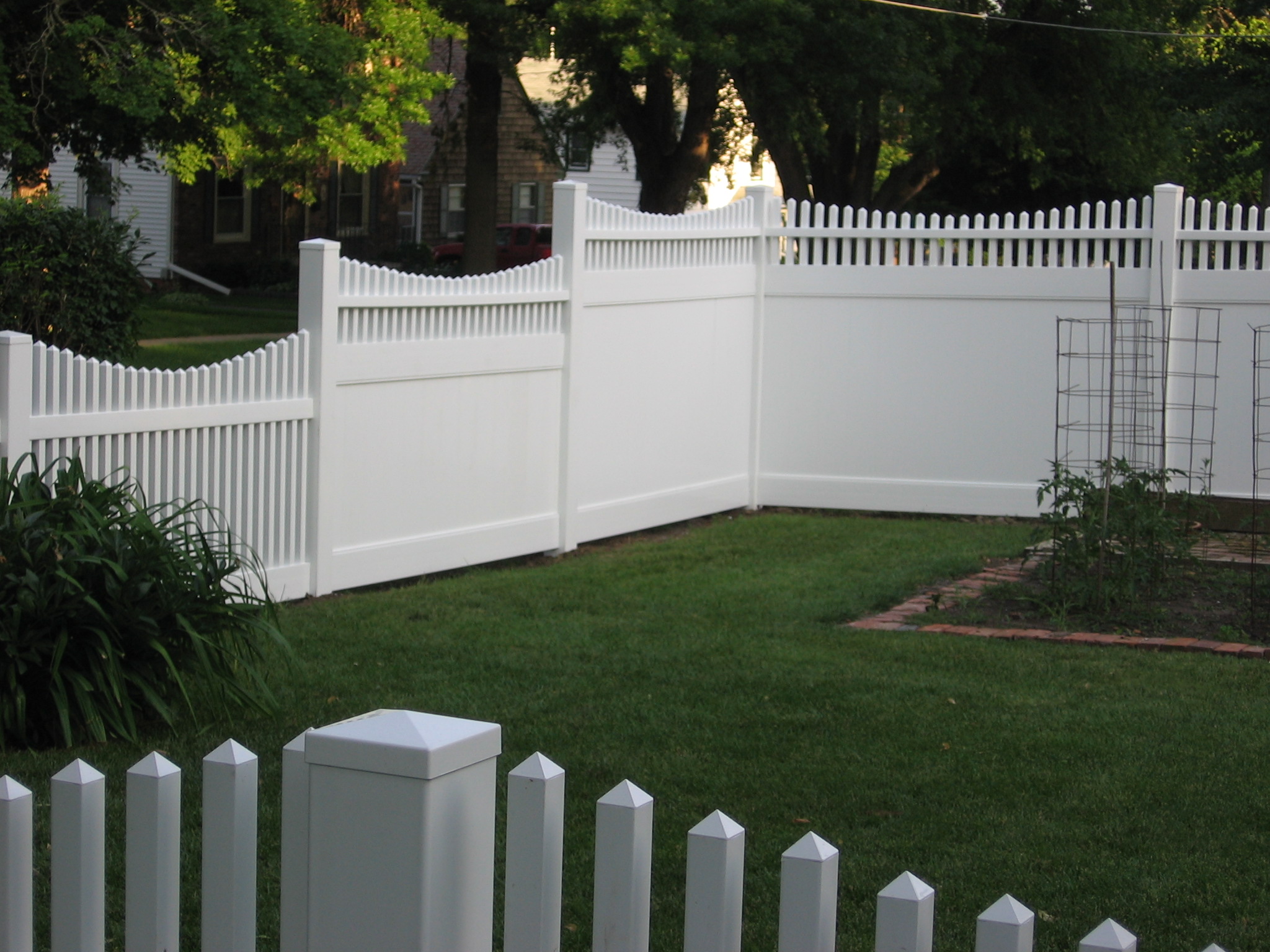 Two Stage Vinyl Fence